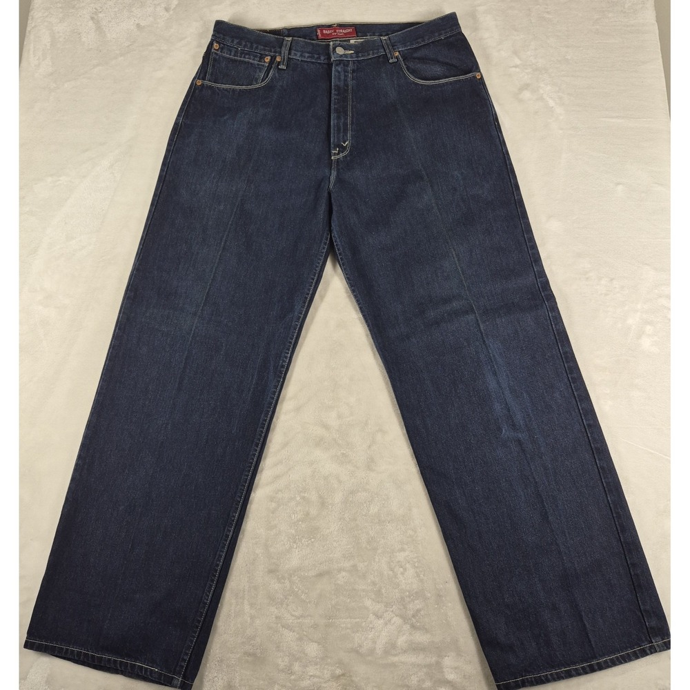 Vintage Levi's 579 Jeans Men's 36x32 Blue Denim Baggy Fit Skater Wide Leg Y2K